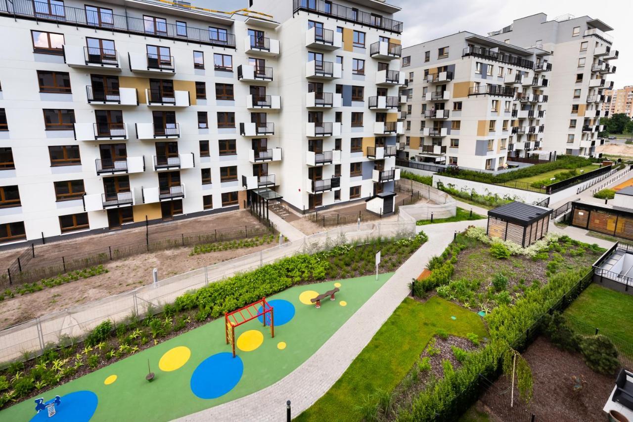 ורשה Saska Kepa Bright Apartament מראה חיצוני תמונה